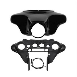 TCT-MOTORPARTS Batwing Inner & Outer Cowl Fairing Fit for Harley Touring Electra Street Glide 1996-2013 FLHT FLHTC FLHTCU FLHX Black 2012 2011 2010 2009 2008 2006 2005 2004 2003 2002