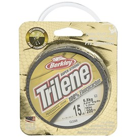 Berkley Trilene® 100% Fluorocarbon, Clear, 4lb | 1.8kg, 200yd | 182m Fishing Line, Suitable for Freshwater Environments