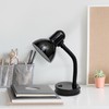 Simple Designs LD1088-BLK 14.25" Sleek and Sturdy Classic Gooseneck Study