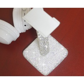 CARCHILE SH Luxury Rhinestones Headphone Stand Headset Holder Crystal (Silver)