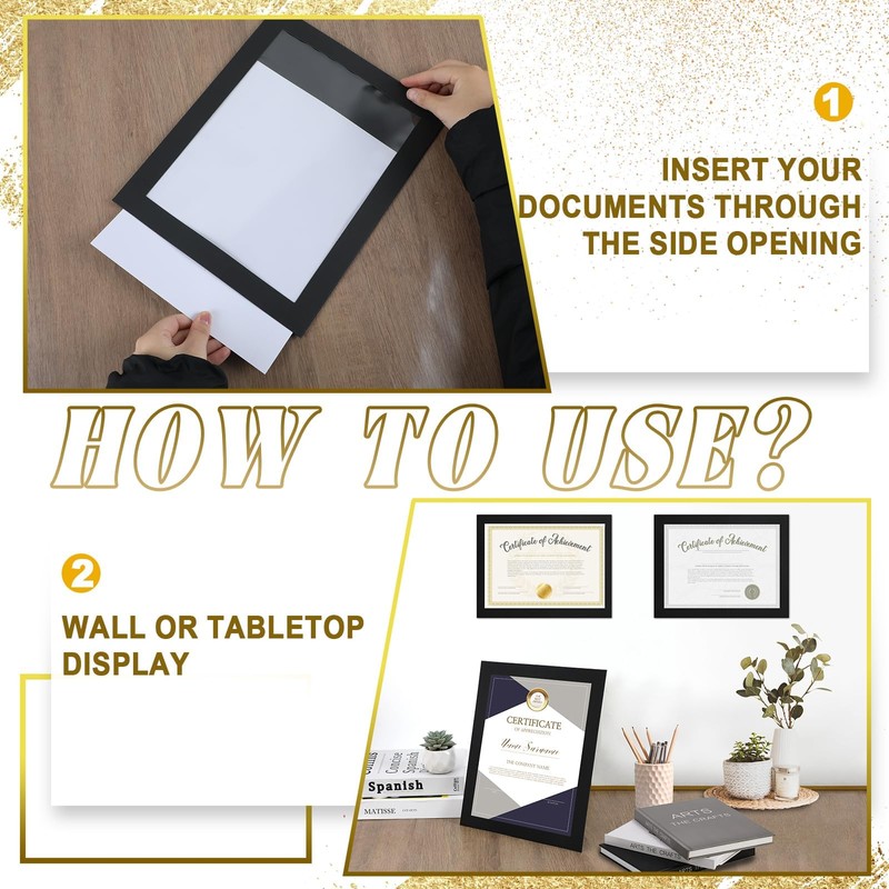 30 Pcs 8.5 x 11 Paper Diploma Frame with High