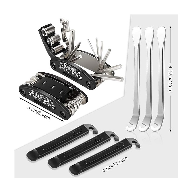 BAFAFA Bicycle Repair Kit, 16 in 1 Multifunctional Tools, Bicycle