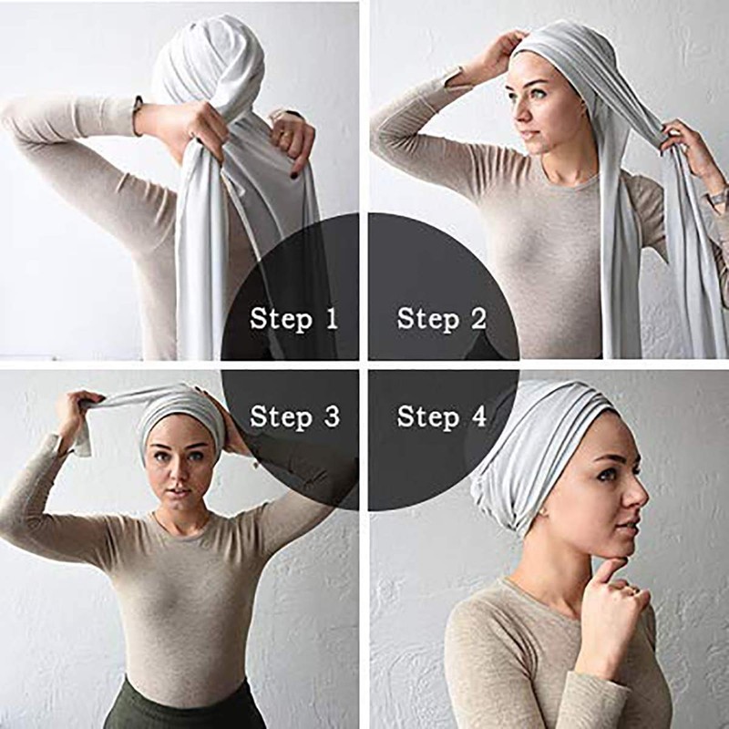 DRESHOW Hair Wrap for Black Women's Scarf Turban Long Hair