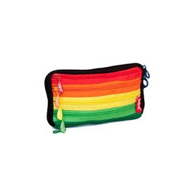 ZIP-IT Multi Color Pencil Case with Multiple Zipper Storage, Multicolor