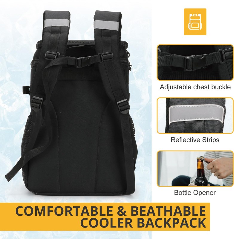 Tactical Backpack Cooler,Soft Lightweight Leakproof Cooler Backpack,Insulated Cooler Bag,Portable Soft