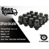 J&J 20PCS OEM MAG LUG NUTS BLACK 12X1.5 [FIT: MITSUBISHI]