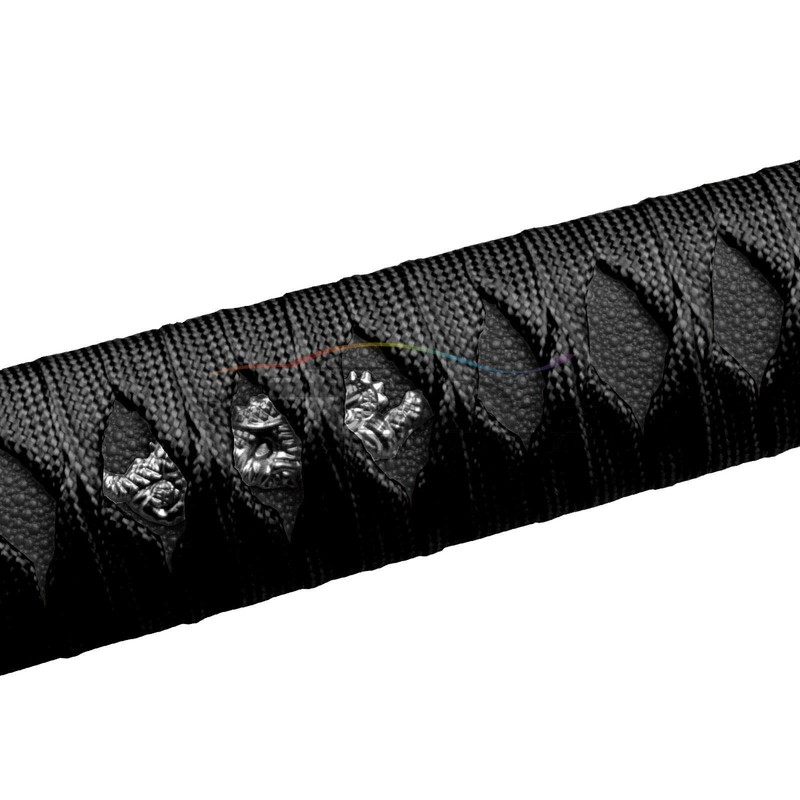 EZAUTO WRAP 20cm Black Shift Knob Samurai Sword Alloy Katana