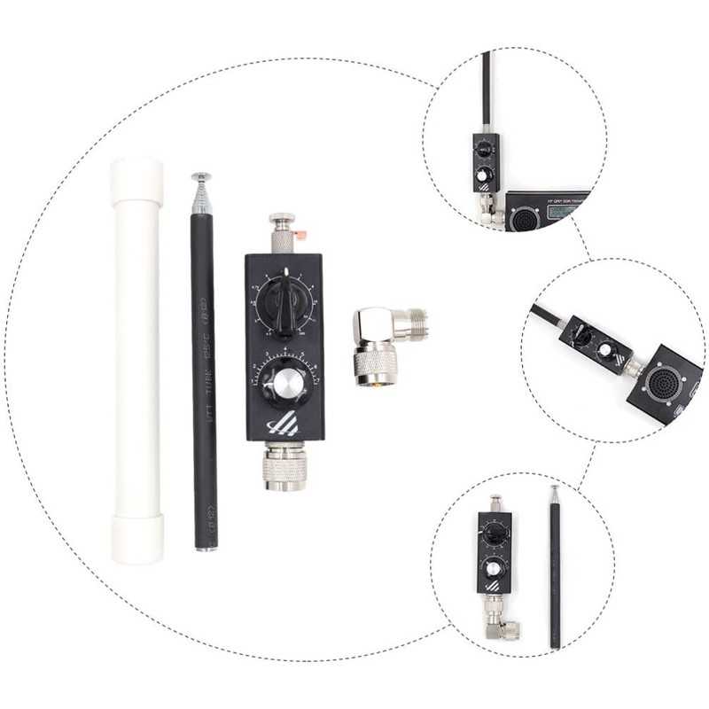 ULTECHNOVO 30w Hf Antenna Portable Telescopic Antenna for Enhanced Signal