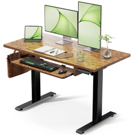 Marsail TZESD14V-1 Electric Standing Desk, 48 Inch, Vintage