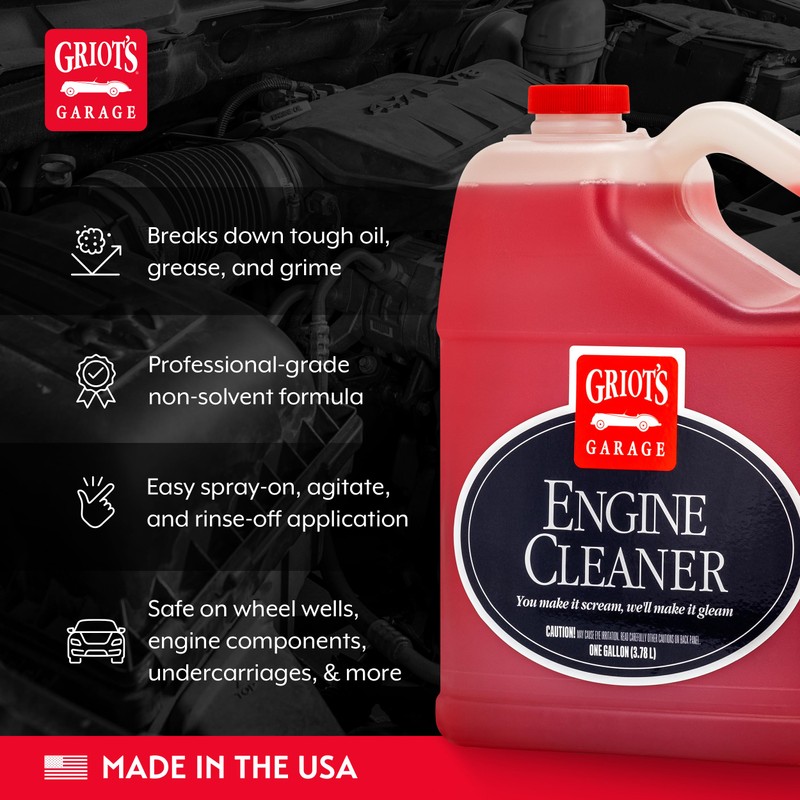 Griot's Garage Engine Cleaner for Car, Motorcycle, Boat, RV, and