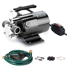 Trupow 1/10HP 330GPH 115-Volt Mini Portable Electric Utility Sump Transfer Water Pump with ON/OFF Switch and Water Hose Kit