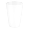 S&S-Shop 20 Plastic Drinking Cups 0.4 L Transparent Reusable Drinking