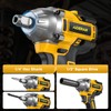 AIDERAR Cordless Impact Wrench for DeWalt Battery, 500Nm (369Ft-Lbs) 1/2"