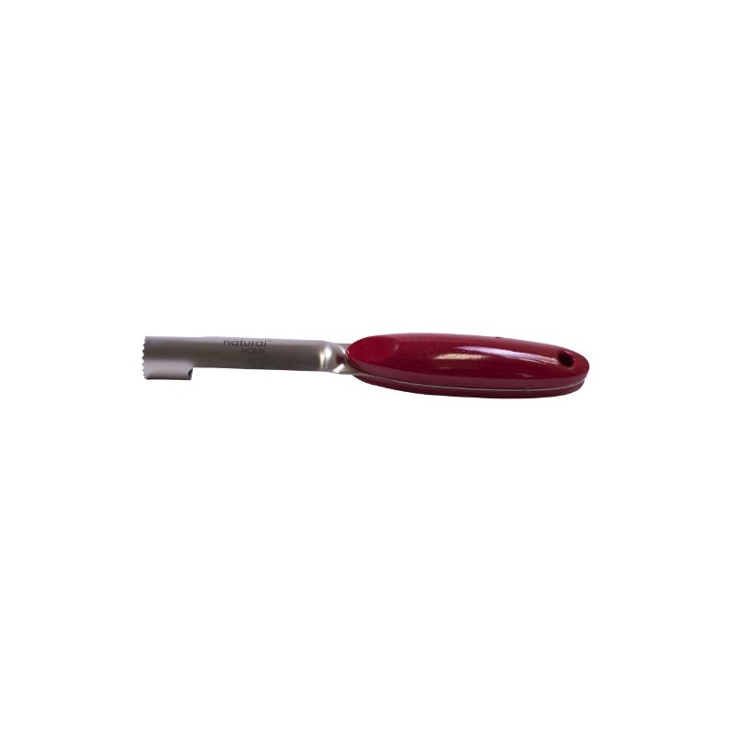 Natural Home Stainless Steel and Molded Bamboo Apple Corer, Cherry