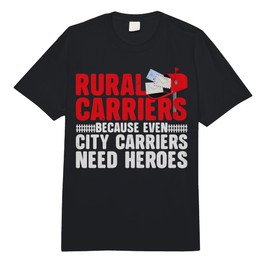 Funny Rural Carrier Art for Men Women Rural Mail Carrier Comfort Colors Adult Heavyweight T-Shirt