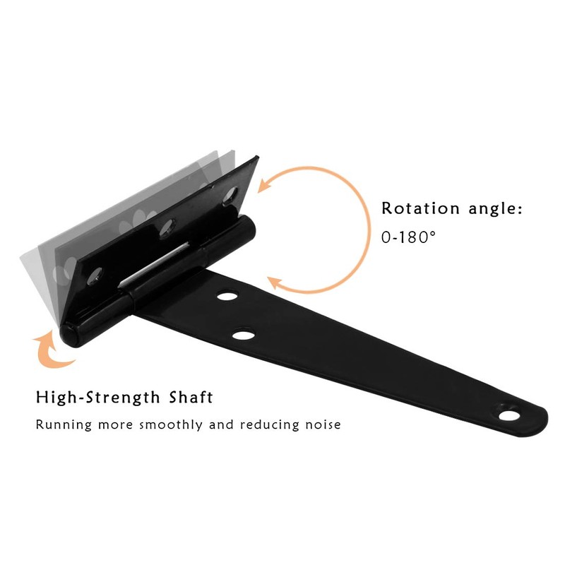 Pack of 10 4 Inch T-Hinges Gate Hinges Door Barn