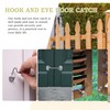 Qancekoo 4 Inch Hook and Eye Latch Stainless Steel Latche