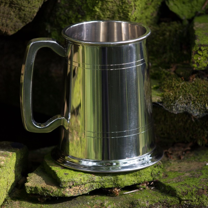 Wentworth Pewter - Standard Double Lined 1 Pint Pewter Tankard