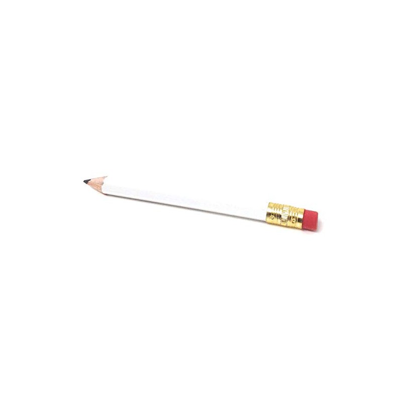 Half Pencils with Eraser - Golf, Classroom, Pew, Short, Mini,
