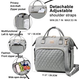 Artelaris Insulated Lunch Bag for Women Men, Large Reusable Lunch Box, Adult Leakproof Cooler Tote Bags Adjustable Strap for Work Picnic（16 Liters）