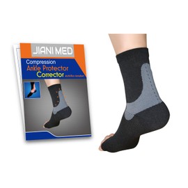JianiMed Ankle Protector - Achilles Tendon, Compression Support, Ankle Strains, Sprains, Protection, Daily Use, Taiwan Excellence S/M