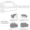 JIVINER Stretch Sofa Covers 1 Piece Couch Covers for 3