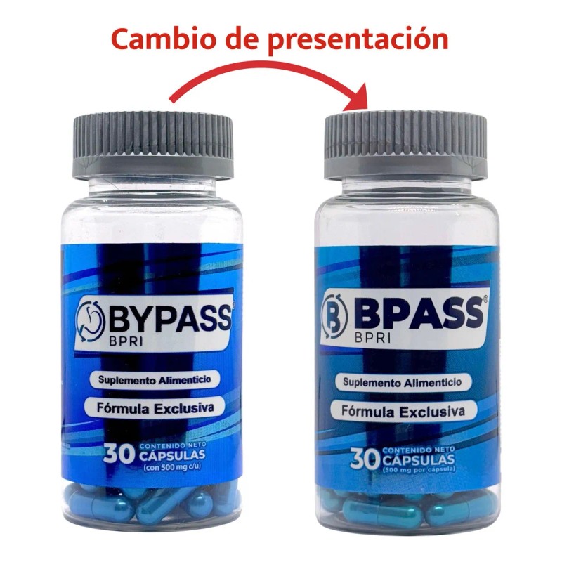 Bypass Bpri Malteada Fresa + Duo Cápsulas Azul Dorado