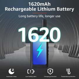 Retevis RT22P,New Version of RT22(2.0),Walkie Talkies with Earpiece and Mic,Two-Way Radios Rechargeable,Lightweight,1620mAh,Clear Sound,Handsfree Walkie-Talkie for Retail Restaurant(6 Pack)