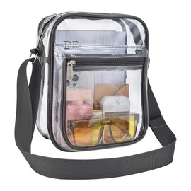 USPECLARE Clear Purse for Stadium Events Clear Messenger Bag for Men and Women