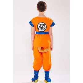SCLYX #25024 Son Goku Cosplay, Full Set, Children, Boys, Halloween Costume, Kids Costume, Halloween Cosplay, Cute, Cool, Kindergarten Costume, Event Costume, (M)