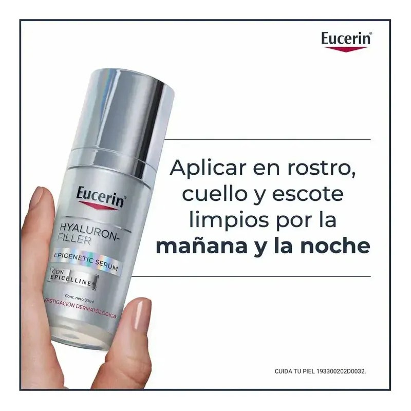 2pcs Serum Antiedad Eucerin Hyaluron Filler Epigenético 30ml Momento de