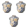3個セット 唐草蒸し碗 （小） [ 6.5×8.5㎝(150㏄) ] | ミニむし碗 強化磁器 セトモノホンポ(Setomonohonpo)