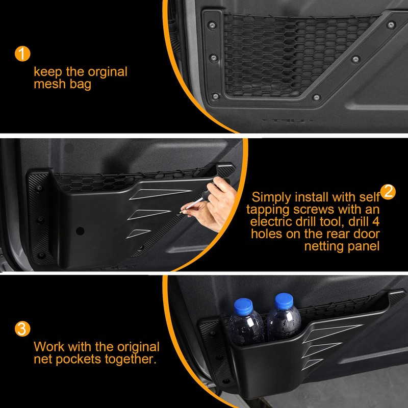 cartaoo Front Door Storage Pockets Box Cup Holder Organizer for