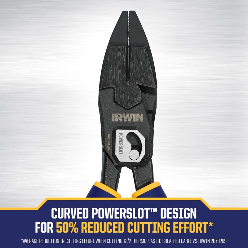 IRWIN POWERSLOT Pliers, High Leverage Lineman's 9.5" and 7in1 Multi-function