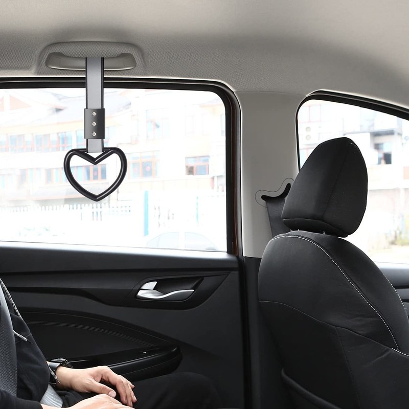 JDM Ring Heart Shaped Car Handle Straps,Rear Bumper Warning Rings