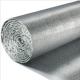 Single Bubble ONE Side Reflective Foil Insulation - Reflective Insulation Roll with Metal Foil Cover - Heat Radiant Barrier for Wall, Attic, Air Duct, Window Coverings, Radiator Cover - 4' x 50'