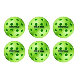 Dink N' Dilly Pickleball Paddle USAPA Approved Lightweight with Cushion Grip, Ideal for All Skill Levels, Premium Quality Paddle and Balls for Competitive Play (Dill Balls 6 Pack)