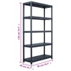TREATLIFE HOME Storage Shelf Rack Plastic with 4 Tiers and