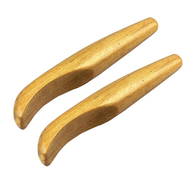 SUPVOX Wooden Gua Sha Tool Massager Scraper, Therapy Tools, Back, Neck, Face, Cockroaching, Spa Healthy, Pack of 2
