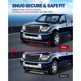 ZonCar Forged 8x170mm 1/2 inch Wheel Spacers,Slip on Wheel Spacer with Lug Centric,130mm Hub Bore Spacers Fits for F-250SuperDuty,2500,Silverado2500HD,F-35,4pcs