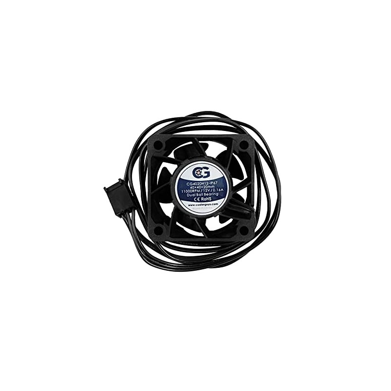 Coolerguys 12vDC Waterproof IP67 Fan (High Speed, 40x20mm)