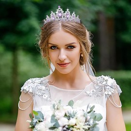 DRESHOW Crown for Women Girls Queen Crown and Tiaras Princess Rhinestone Crystal Headbands Wedding Headband Costume Party Hair Accessories Bridal Wedding Prom Birthday Party Crowns Headband