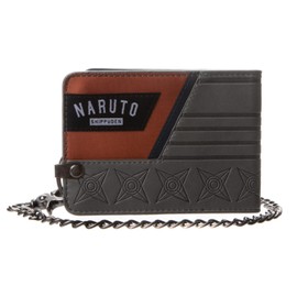 Naruto Logo Hidden Leaf Village Wallet With Chain
