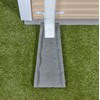 Rubberific Premium Rubber Downspout Splash Block, Rain Guard, Stone Textured