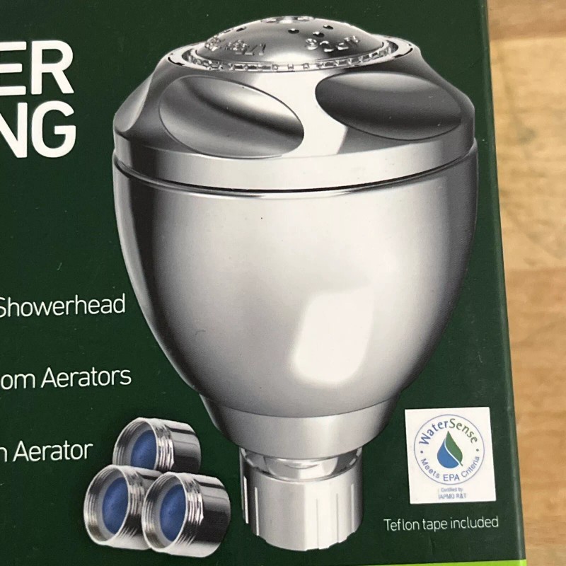 Greenlite Water Saving Kit -1.5GPM Fixed Showerhead and Aerators NEW