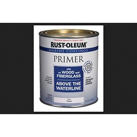Rust-Oleum Marine Coatings Wood & Fiberglass White Primer For Specialty Plastics 1 qt.