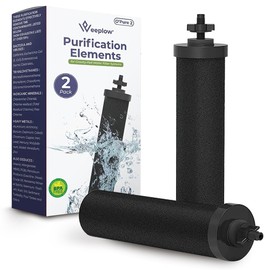 Weeplow® O'Pure Schwerkraft-Wasserfiltersysteme, kompatibel mit Berkey Travel, Big, Royal, Imperial und Crown Filtern – reduziert Verunreinigungen um bis zu 99,99 %