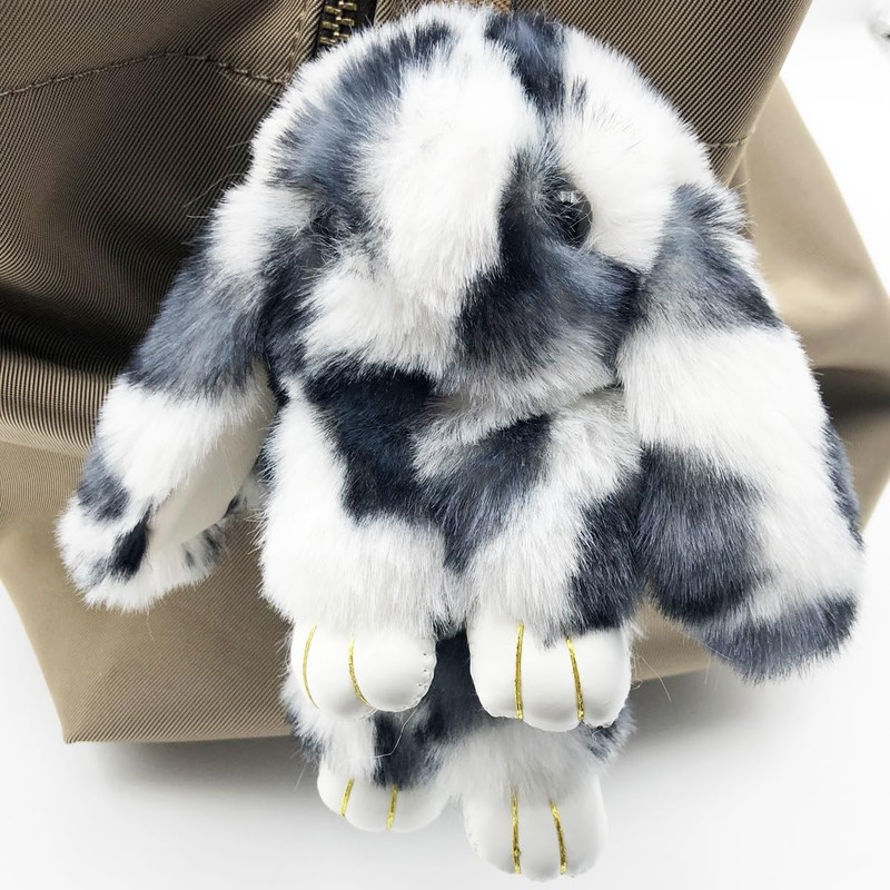 Sqzrpomddy Keychain, Keychain, Cute, Leopard Pattern, Fluffy, Keyring, Hanging Bag,