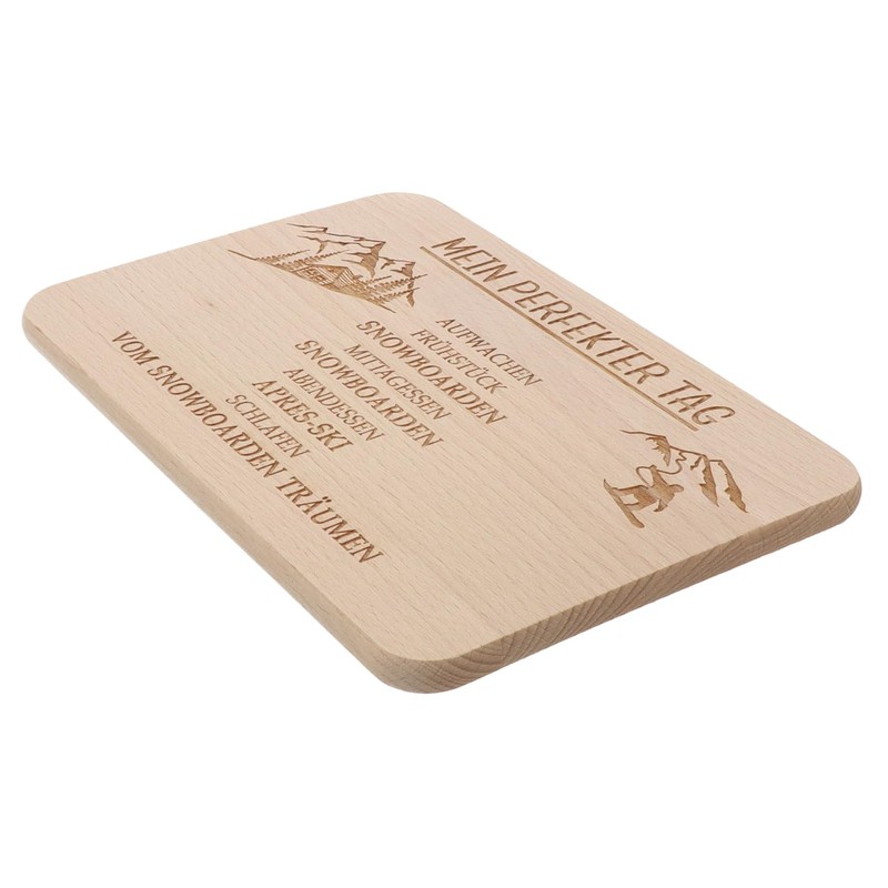 Spruchreif Breakfast Board Snowboard with Engraving Gifts for Snowboarders Gift