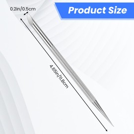 6Pcs Stainless Steel Cuticle Pusher Metal Cuticle Pusher Cuticle Remover Nail Polish Tools Gel Fingernails Polish Peeler Manicure Tool For Professional Manicure Pedicure Nail Art Care Tools